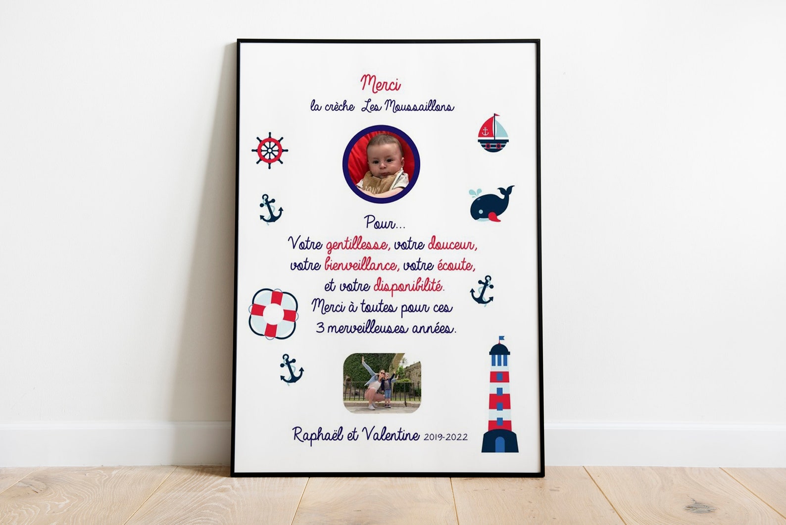 Affiche remerciement creche - ecole - atsem - Etsy France