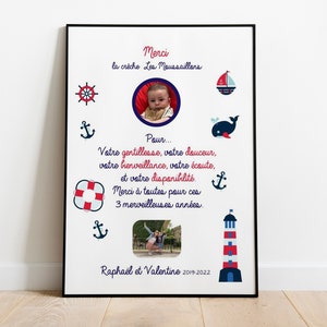 Poster thank you nursery - school - atsem