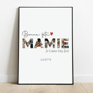 Grandma gift, Personalized Grandma&#39;s Day poster, Christmas gift idea