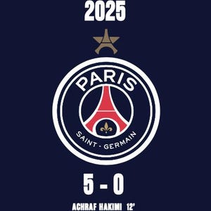 Personalized PSG Football Poster, Here It Is Paris, Customizable Football Poster, Football Gift Poster with Child&#39;s First Name, Football Decoration