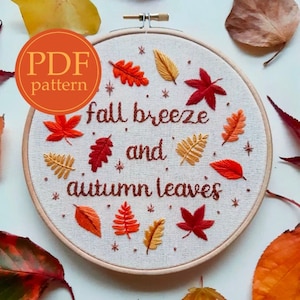 PDF pattern for beginners - Autumn leaves