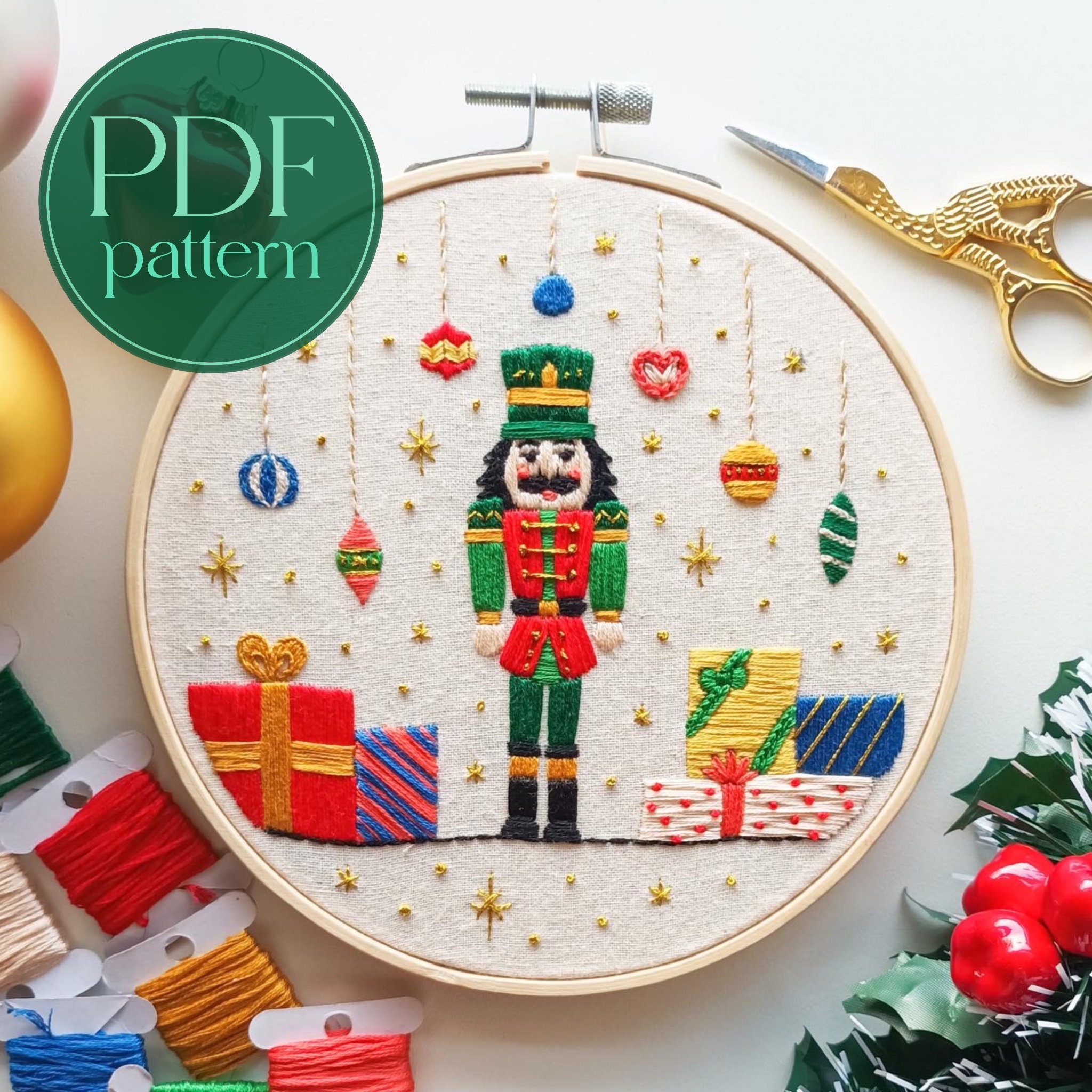 Tuva Cross Stitch Kit With Wooden Hoop,embroidery Kit,beginner Cross Stitch,cross  Stitch Modern,cross Stitch Kits Adults 