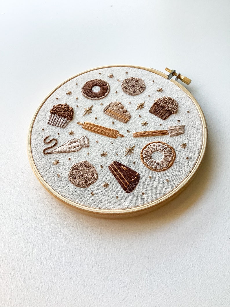 PDF embroidery pattern for beginners bake it easy image 4