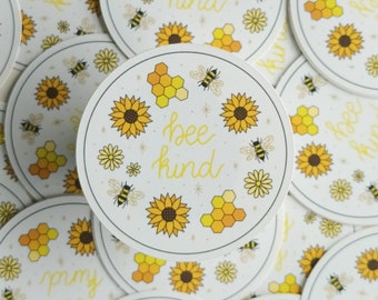Bee kind - vinyl sticker