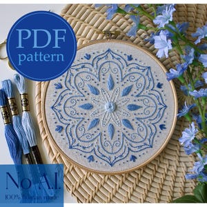 初心者向け PDF 刺繍パターン - マンダラ