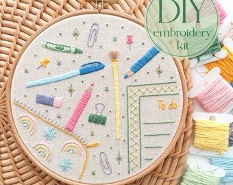 DIY embroidery kit - Sweet stationery