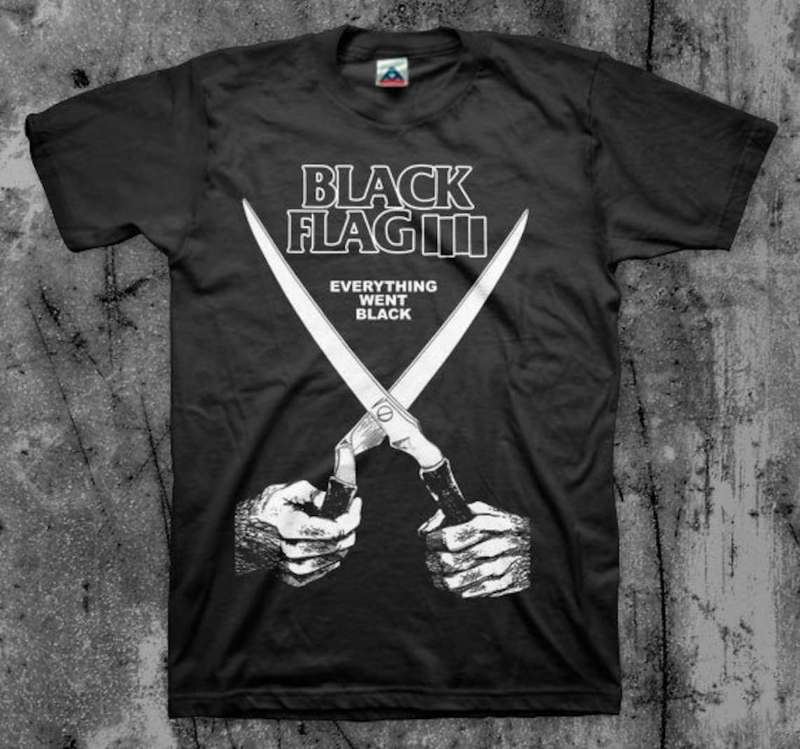 Black Flag T Shirt Punk Rock Band Etsy