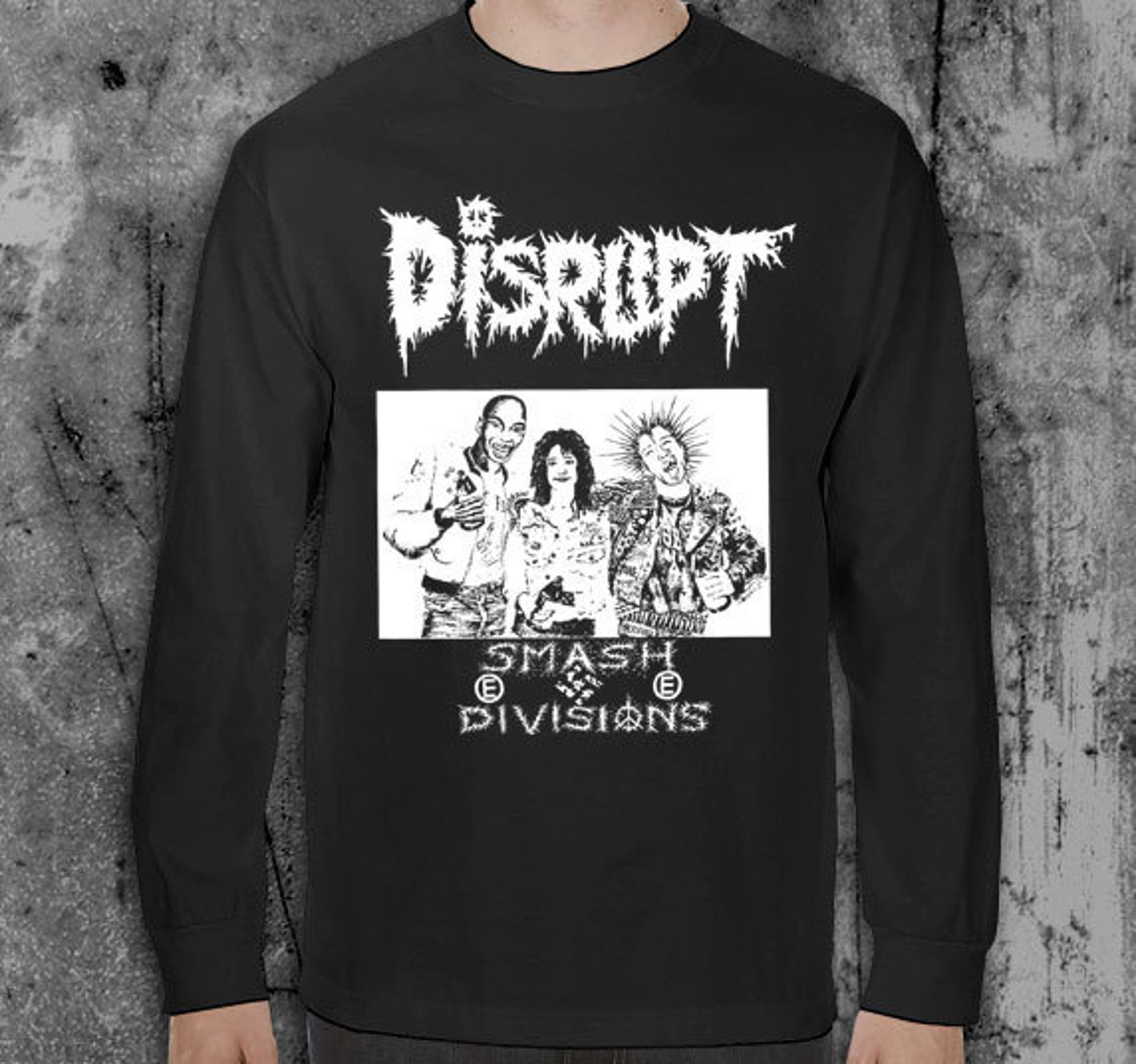 Disrupt tshirt crust punk band. Etsy