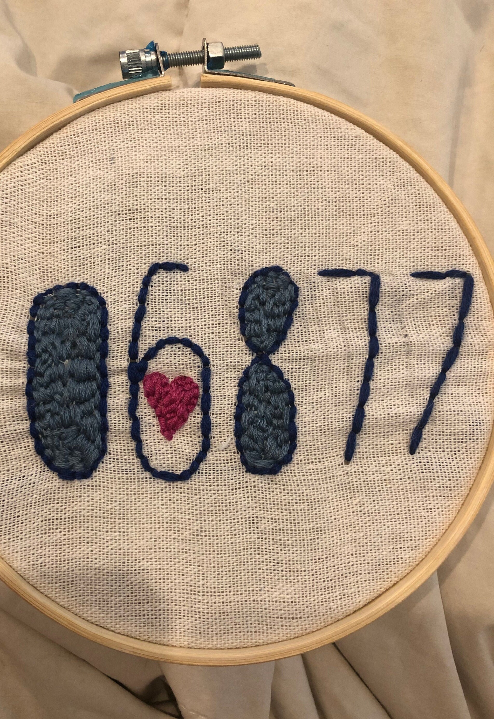 06877 Ridgefield CT Hand Embroidery in Hoop pic