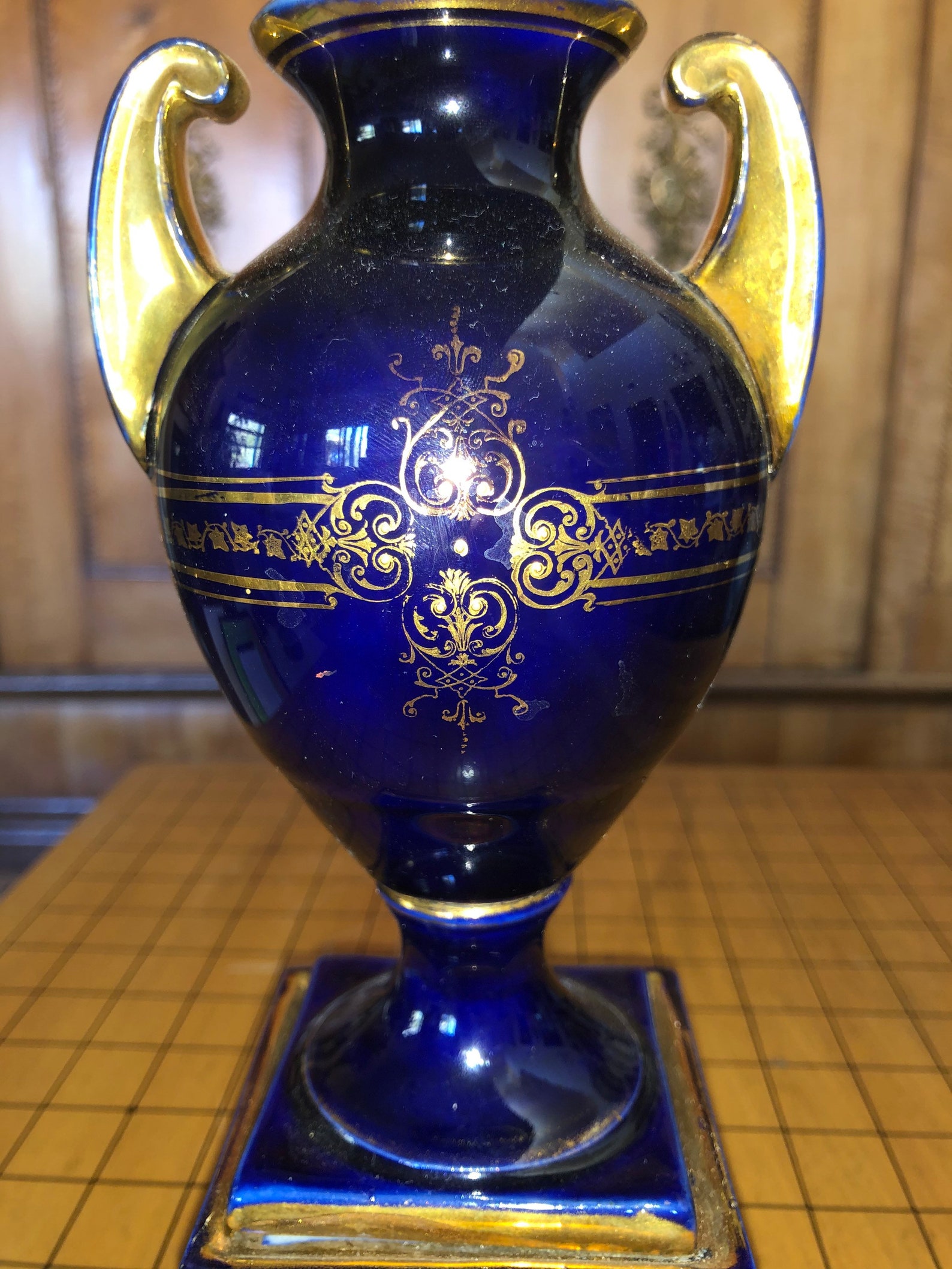 Sevres Style Cobalt Blue Royal Vienna Portrait Vase Etsy