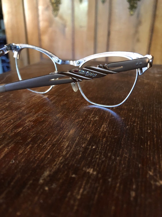 Vintage New Old Stock Eyeglass Glasses Cat Eye Fr… - image 4