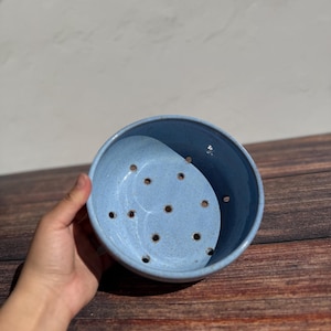 Ceramic Berry Bowl - Colander - Fruit Bowl