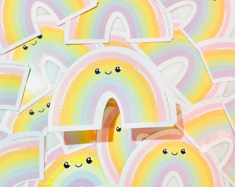 Cute Rainbow Sticker | Water Resistant Vinyl Decal