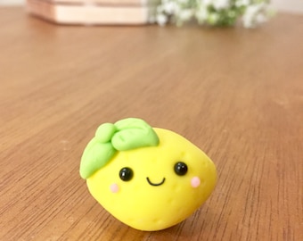Lemon magnet| Fruit Refrigerator magnet| Yellow fridge magnets| Polymer clay magnets| Cute magnets| Kitchen decorations| Locker decorations