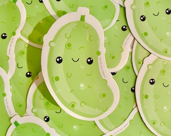 Pickle sticker| water-resistant sticker| water bottle sticker | Food Sticker| Wedding favors| Locker Decor