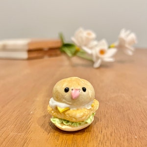 Imán de sándwich de pescado/regalo de comida rápida/imanes de arcilla polimérica/regalo gourmet/imanes de comida lindos/imanes de nevera lindos