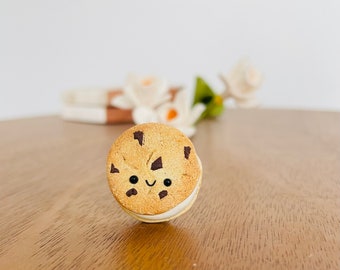 Ice Cream Cookie Sandwich Magnet, Polymer Clay Magnet, ice cream magnet,cookie sandwich magnet, polymer clay art, miniature food magnet