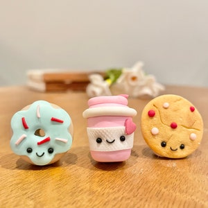 Valentinstag Magnet Set| Valentines Dekor| Miniatur Food Art| Süße Magnete| Polymer Clay Magnete| Einzigartiges Neuheitsgeschenk