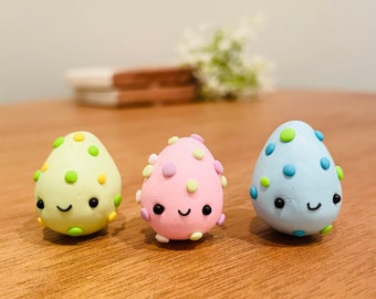 Polymer Clay Easter Egg Magnet Set, Easter Decor