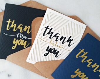Personalized Thank You Card | Handmade Cut-Out Design | Custom Gratitude Card