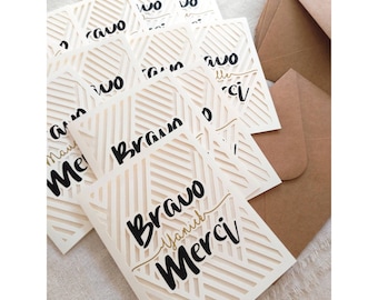 Thank You Card: Handmade Cut-Out Card