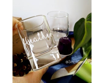 Custom Square Shot Glass | Personalized Name, Bridal Party Favor