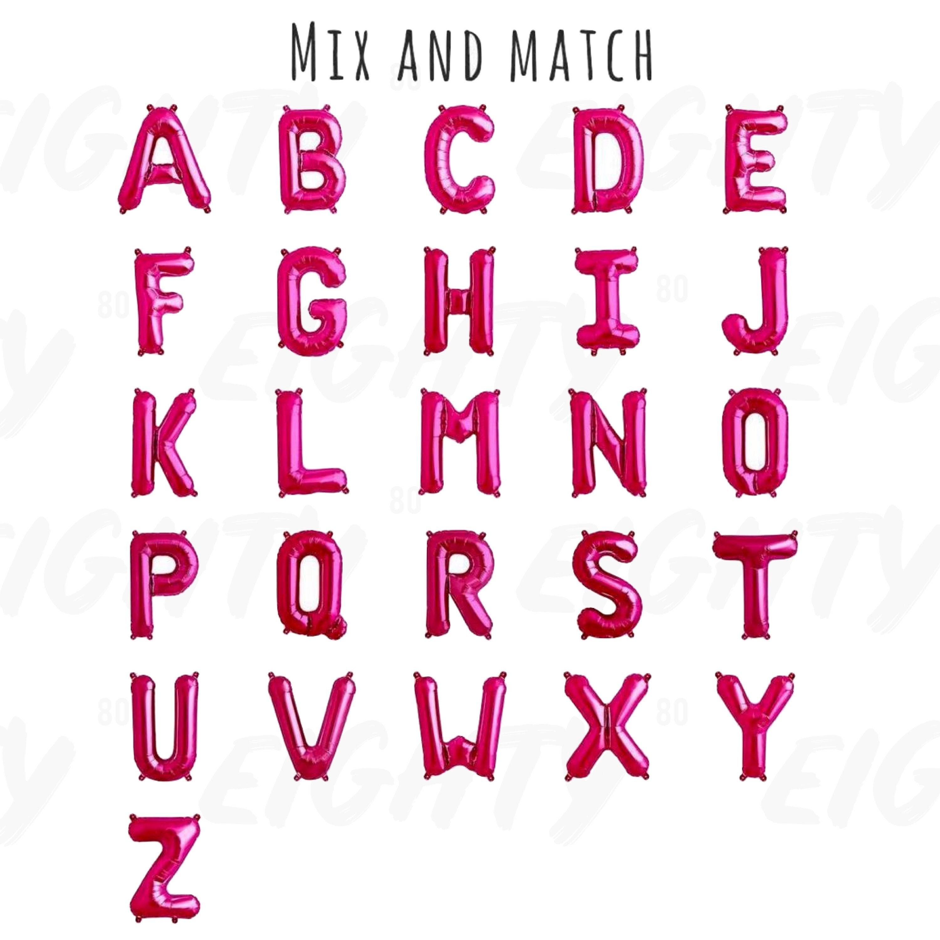 Eighty80 Letter Balloons Any Custom Phrase 16 Inch - Etsy UK
