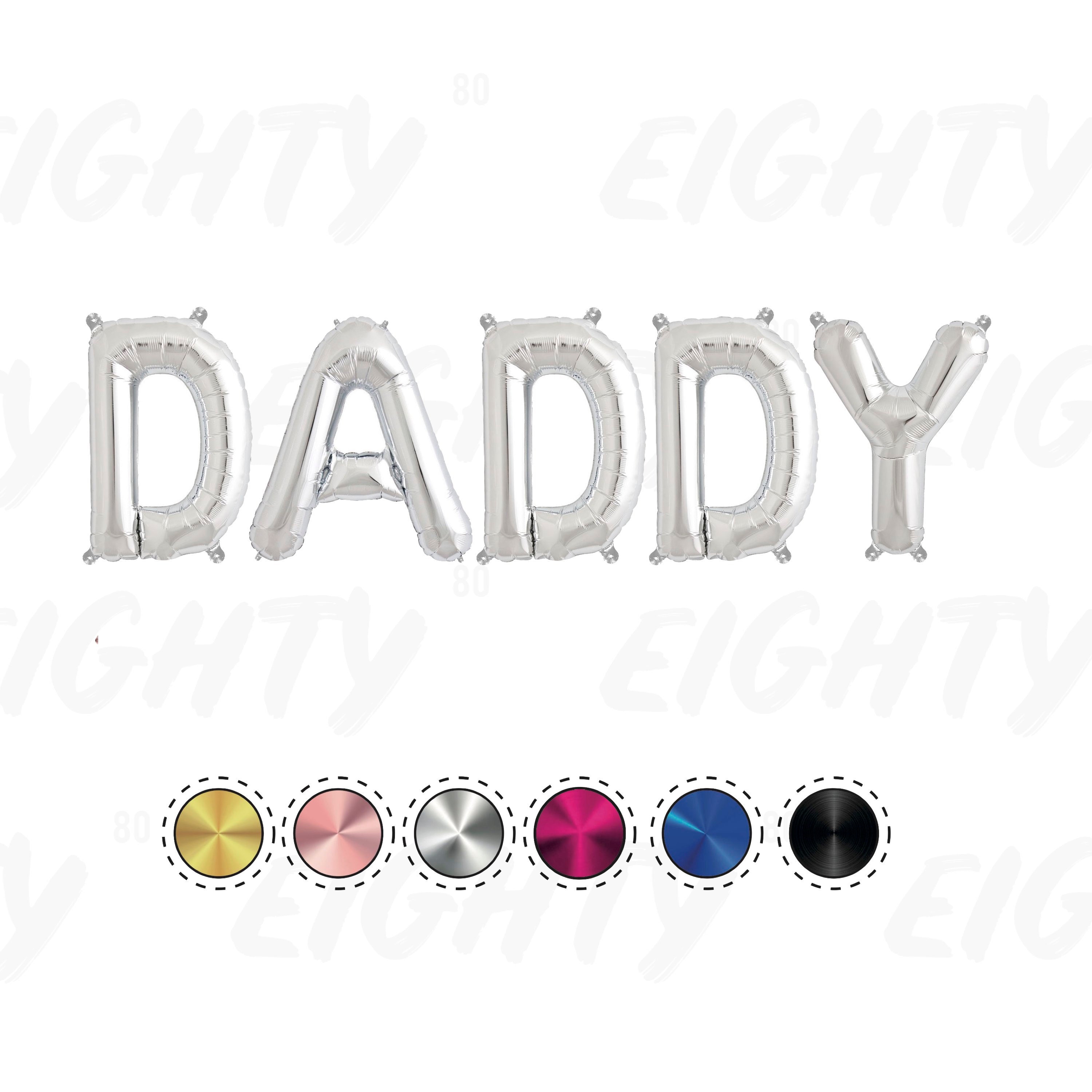 Daddy Fathers Day Balloons 16inch Air Only Balloons NO Etsy