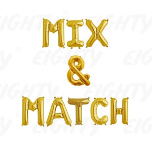 Eighty80 Letter Balloons - Any Custom Phrase 16" Inch (Price is per letter or number) Foil Balloon - NO HELIUM | Gold