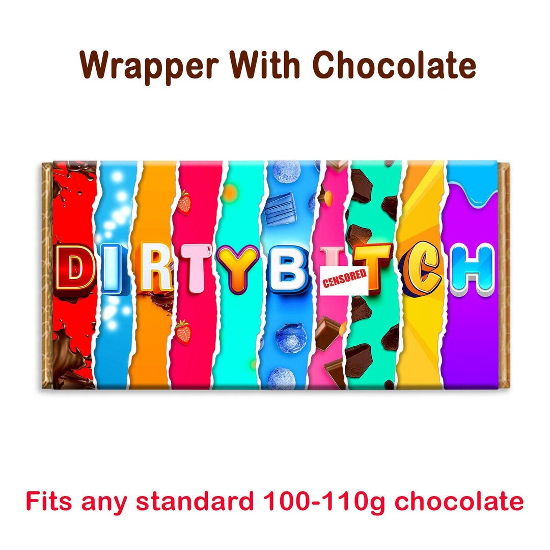Rude Novelty Chocolate Bar Wrapper Lovely Gift for Christmas Etsy UK