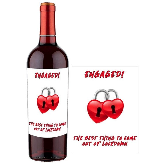 Personalized Wine Bottle Labels - Congratulations - View #2
