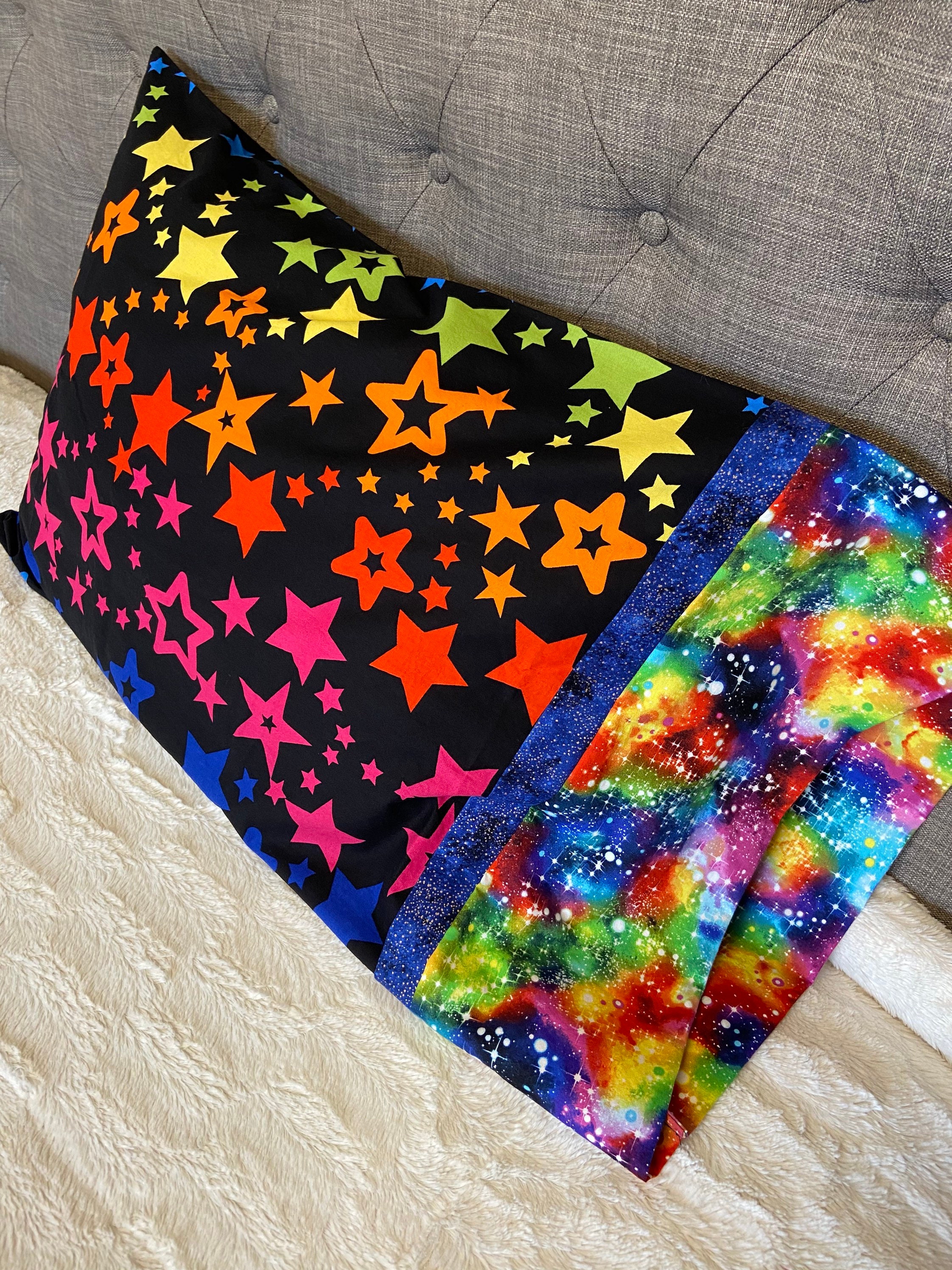 TWO of a Kind Pillow Case Tye Dye Stars & Galaxy Prints Etsy