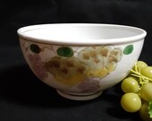 Japanese bowl arita beautiful grapes printed