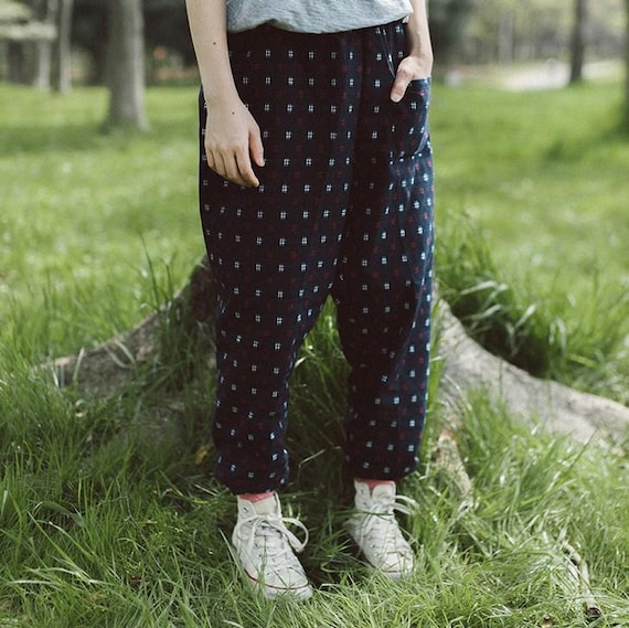 Monpe Pants for Women, Japanese Work Pants, Gardening Pants for