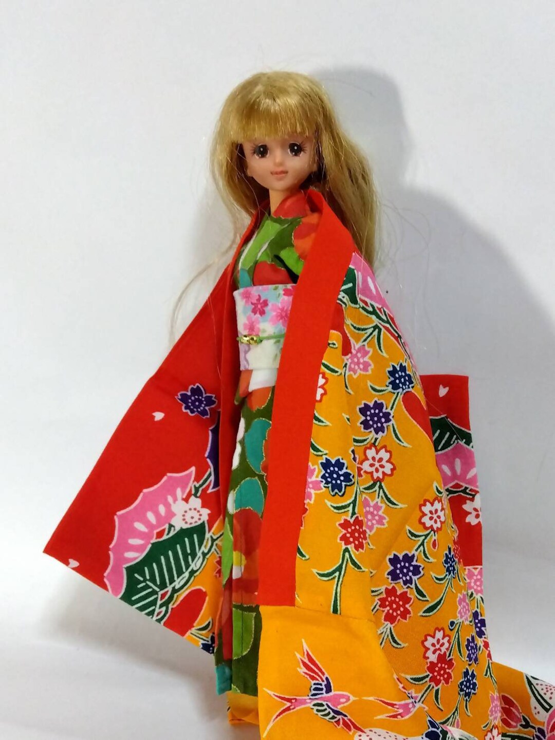 沖縄人形 Material for ryukyu doll / beautiful Okinawa bingata (沖縄紅型