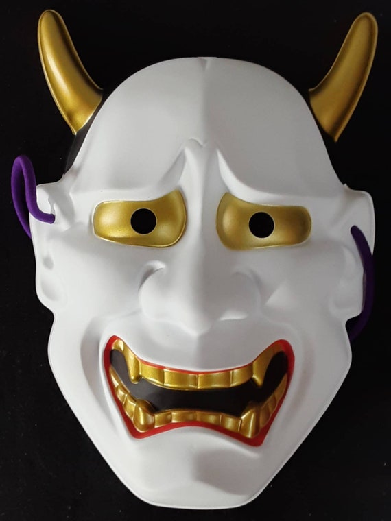 Japanese Traditional Style Demon Mask Noh Men 能面 Etsy