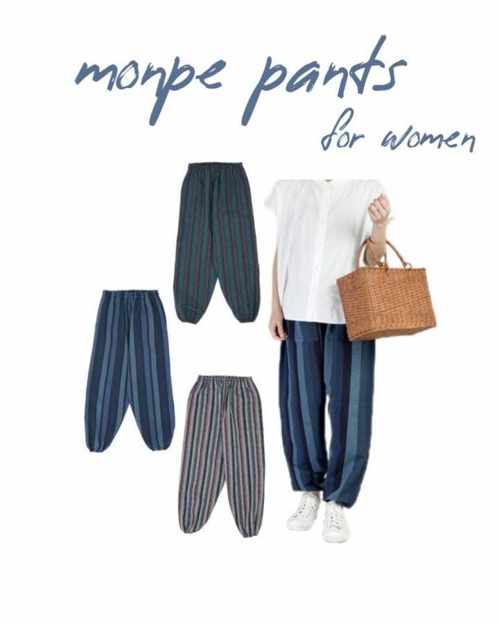 Cotton Tsumugi Monpe for Women / Japanese Traditional Style