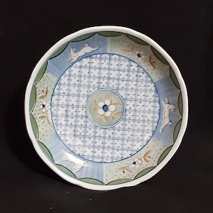 Vintage arita (有田焼) plate / cute rabbit