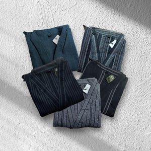 set of jinbei jacket and pants for men or women, Japanese summer kimono / Japanese M~5L-size