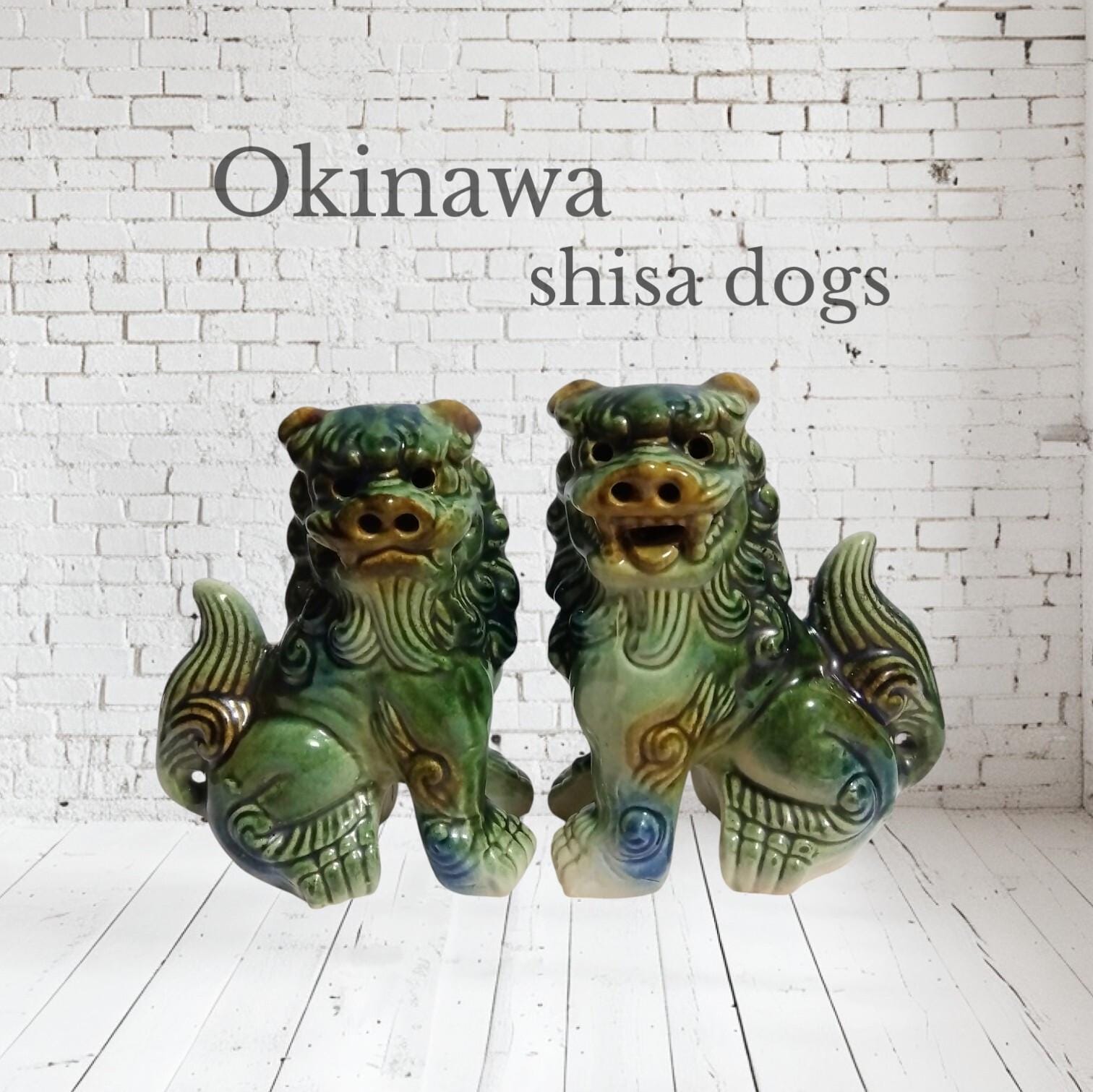 ぎ*ん様 OSADA オサダ　OE-9 Okinawa Shisa Dogs - Etsy