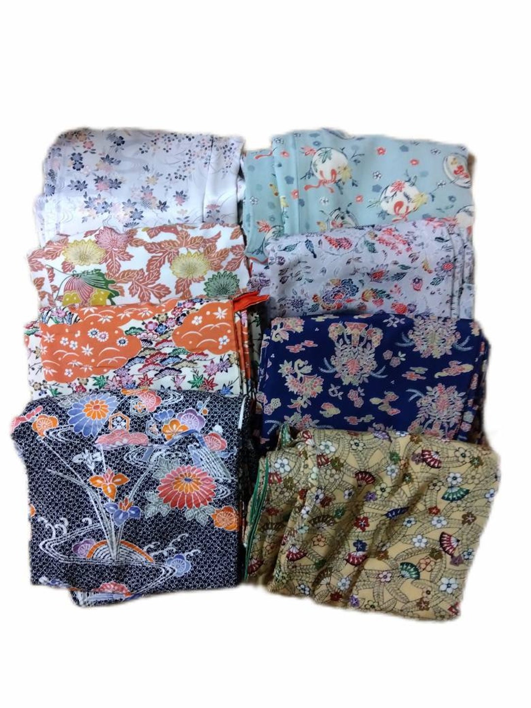Okinawa Bingata Kimono / Eight Different Patterns - Etsy