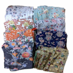 Okinawa bingata kimono (沖縄紅型) / eight different patterns