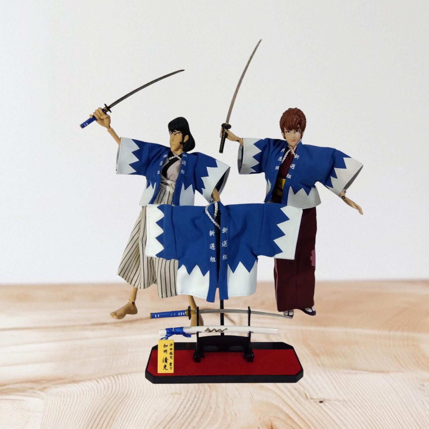 Samurai Sword and Jacket for 1/6 Scale Doll, Shinsengumi