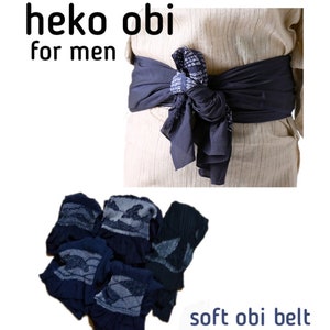 heko obi for men / soft obi belt