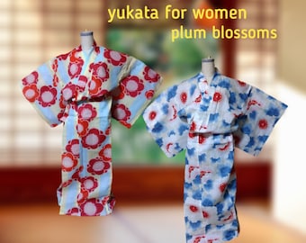 Yukata for women / plum blossom