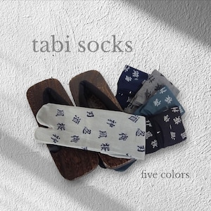 Japanese tabi socks for men / cool Kanji pattern