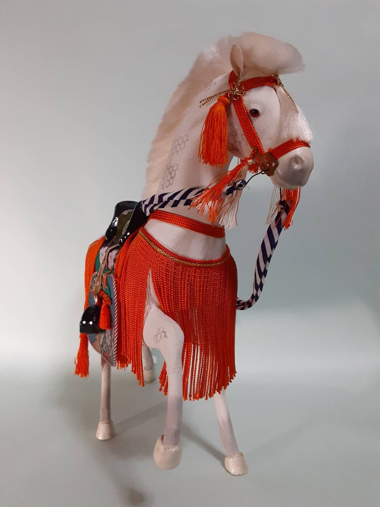 Antique Samurai Horse Ornament 15 Inch Height Etsy