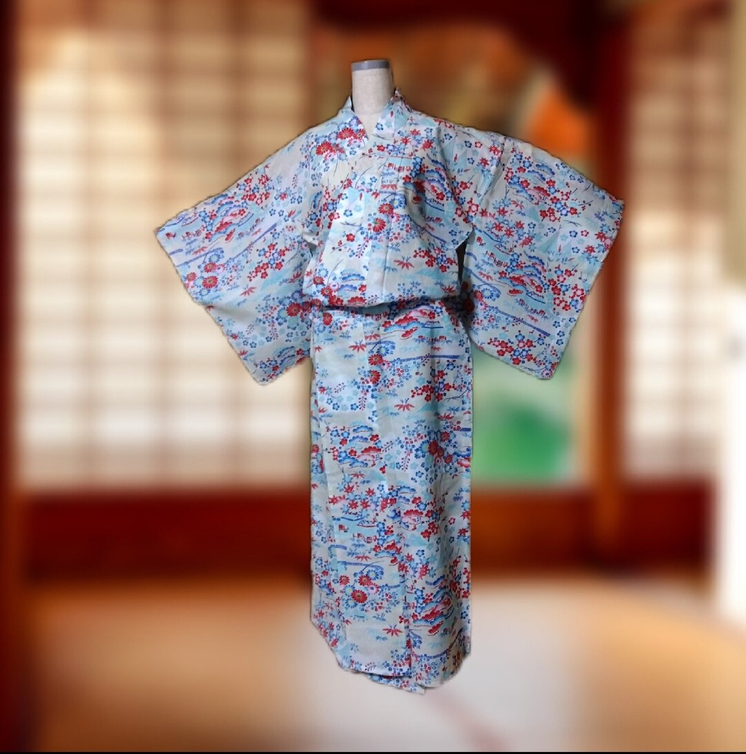 Okinawa Bingata Pattern Yukata for Women - Etsy