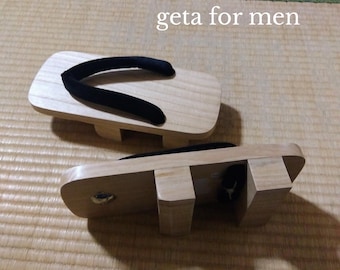 geta for men, Japanese wooden clogs