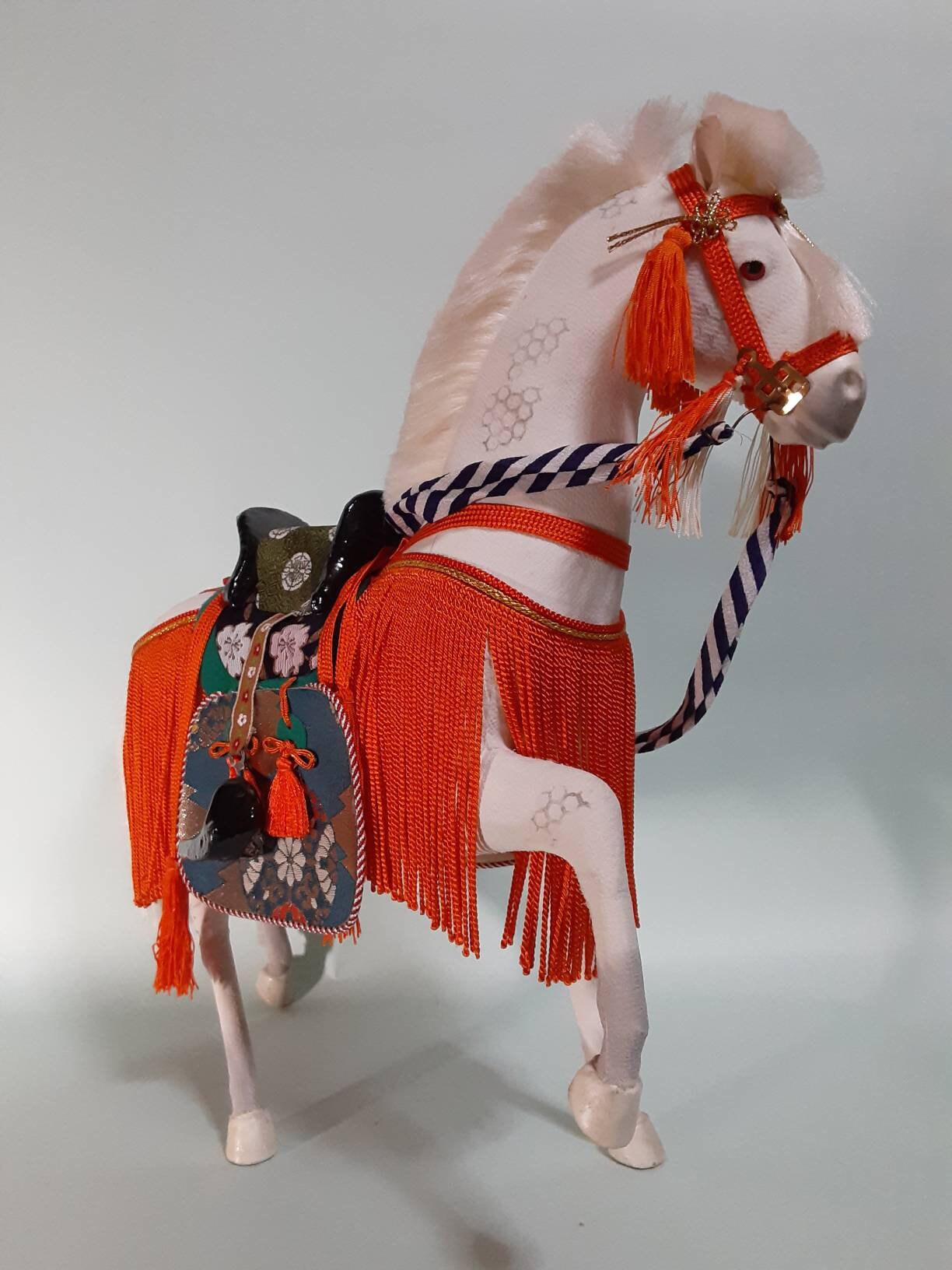 Antique Samurai Horse Ornament 15 Inch Height Etsy